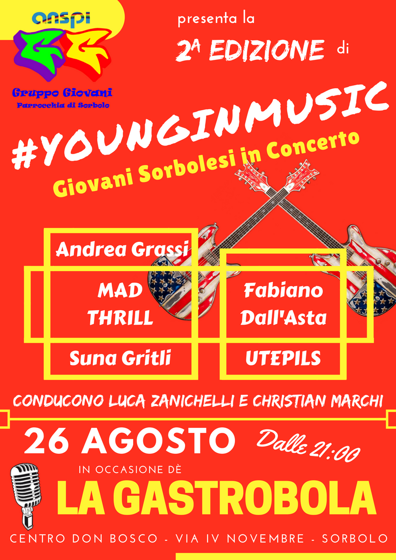 Gastrobola - Young in Music - Concerto - 26 agosto 2018