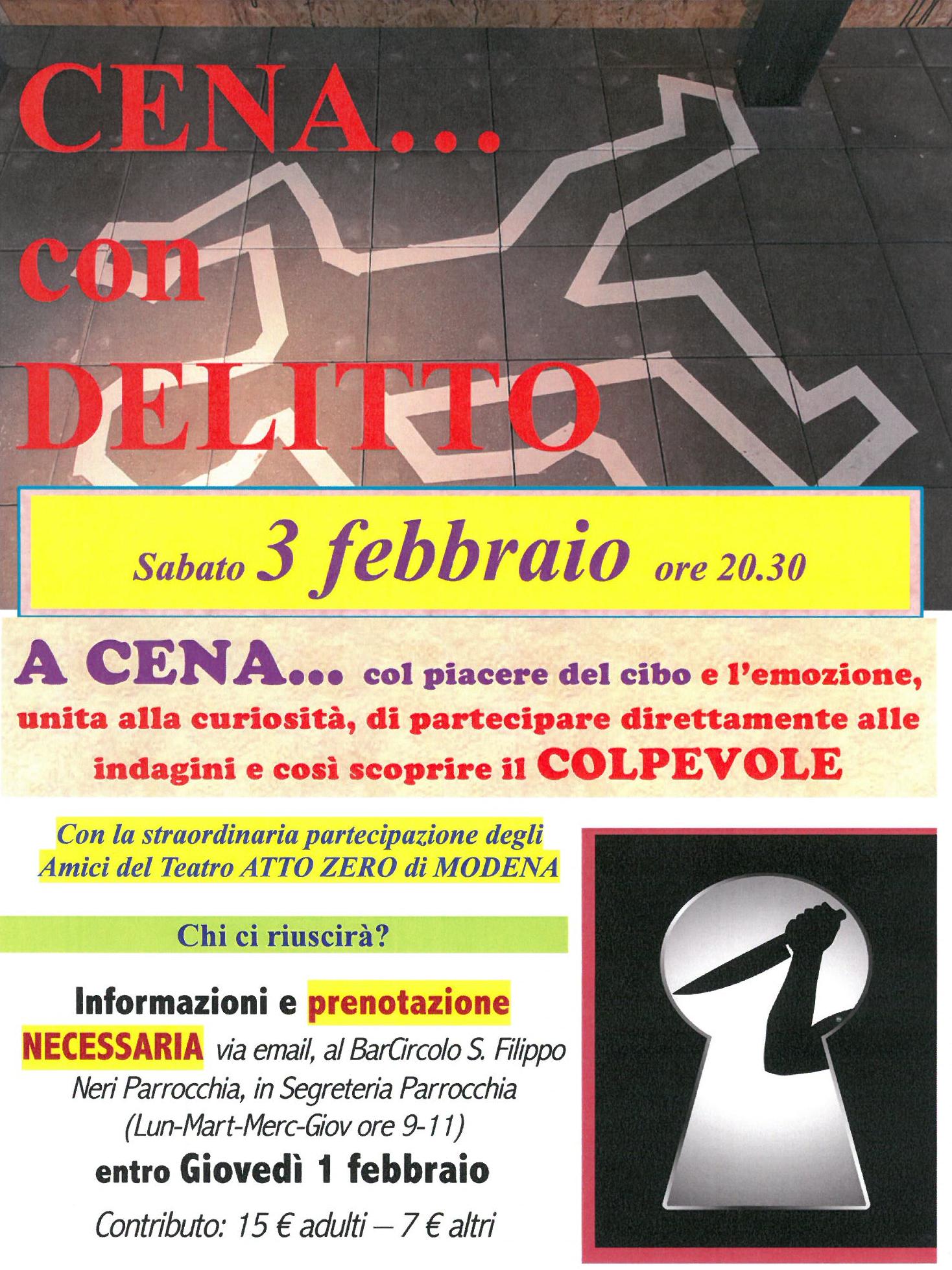 Locandina: 2017-18 » Cena con delitto 03-02-2018