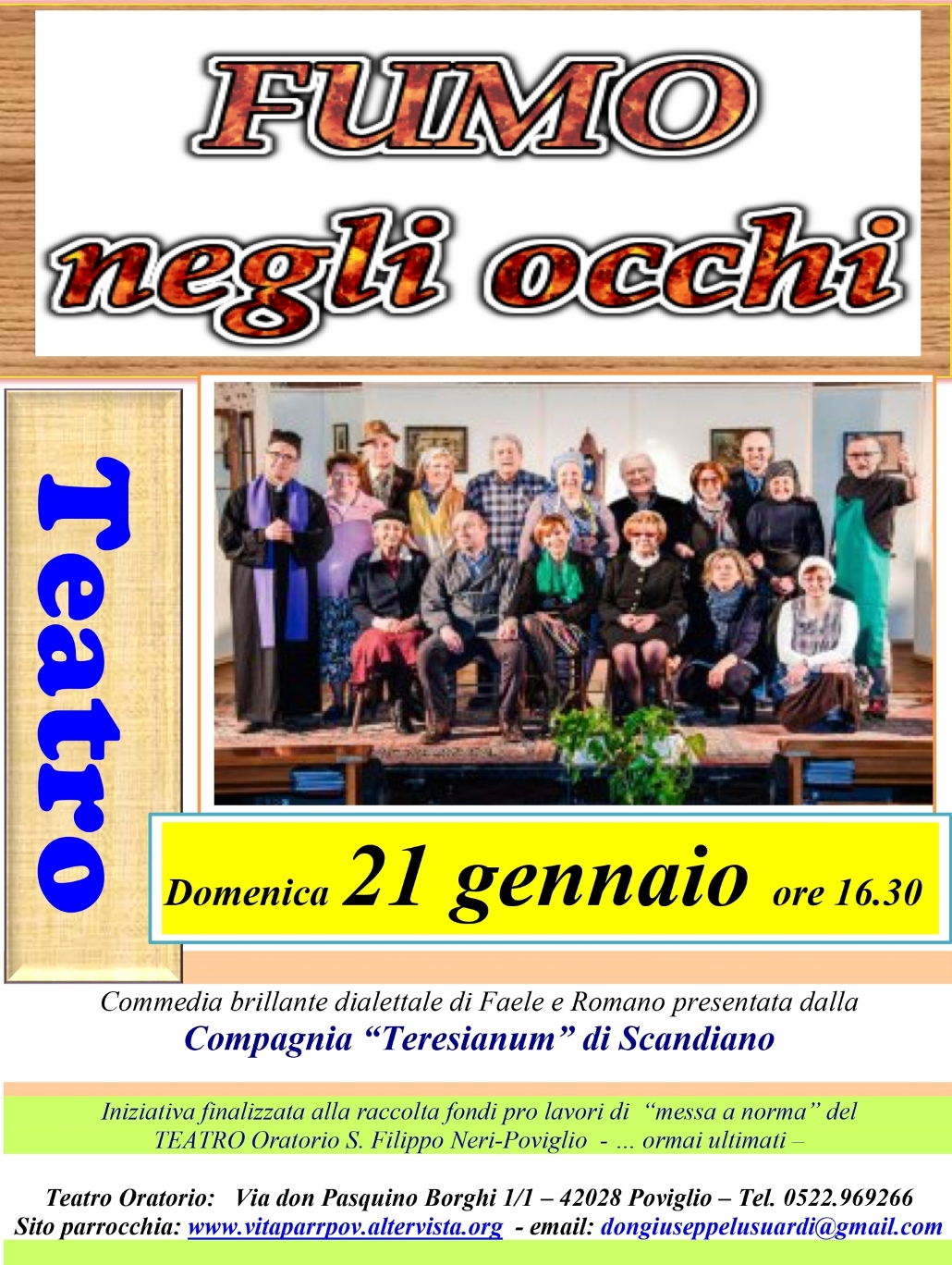 Locandina: 2017-18 &raquo; Fumo negli occhi 21-01-2018
