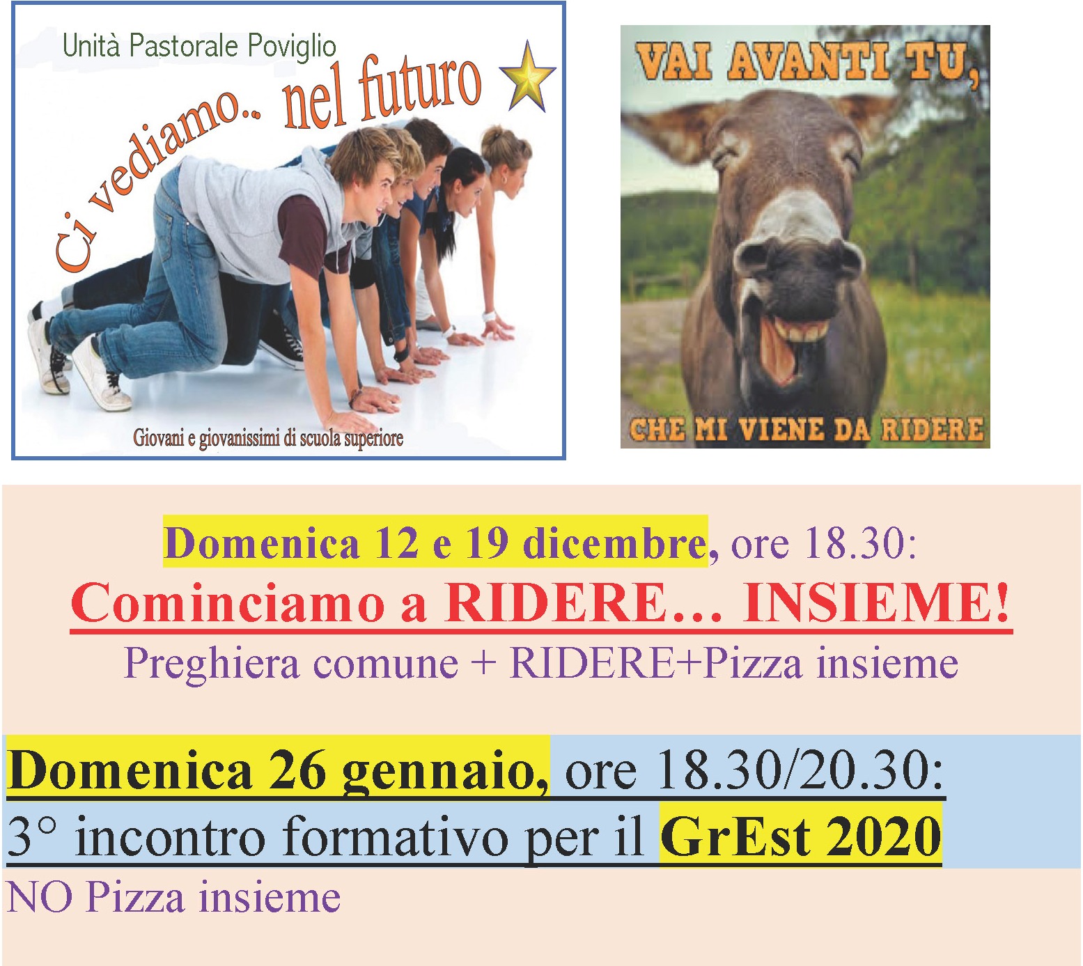 Incontri Givanissimi Scuole Superiori 2019-20