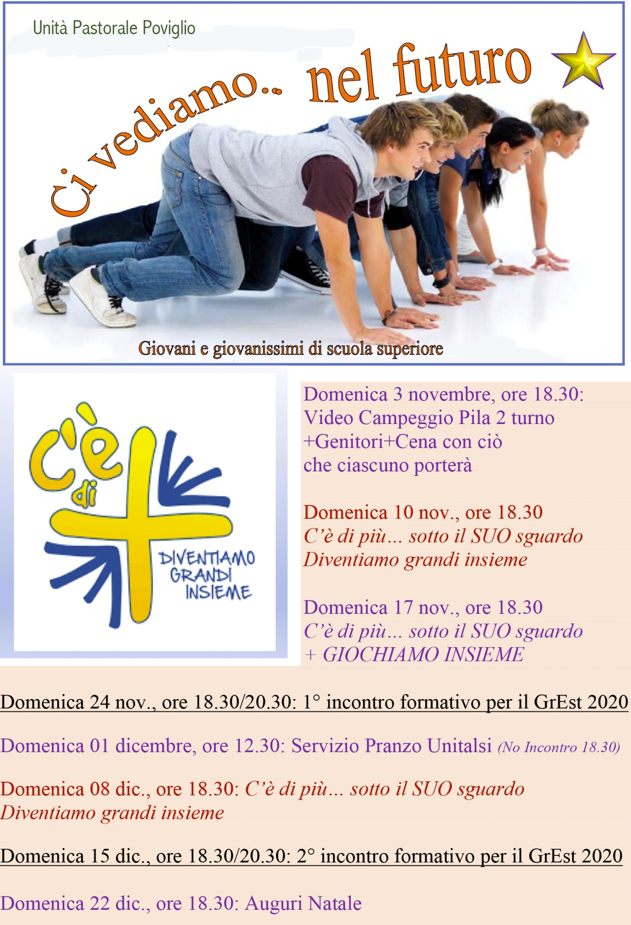 Incontri Givanissimi Scuole Superiori 2019-20